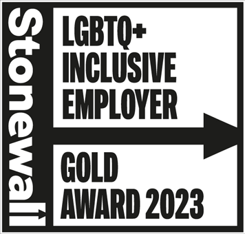Stonewall LGBTQ+ inclusive employer gold award 2023